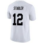 #12 Ken Stabler Player LV.Raiders White Vapor F.U.S.E. Limited Football Jerseys