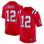 #12 Tom Brady Player NE.Patriots Red Game Football Jerseys