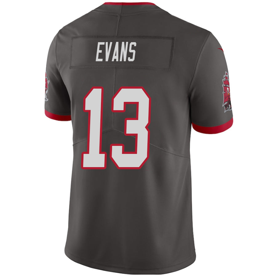 #13 Mike Evans Player TB.Buccaneers Pewter Vapor F.U.S.E. Limited Football Jerseys