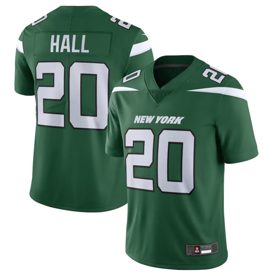 #20 Breece Hall Player NY.Jets Gotham Green Vapor Untouchable Limited Football Jerseys
