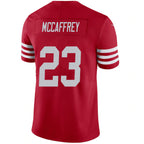 #23 Christian McCaffrey Player SF.49ers Red SVapor F.U.S.E. Limited Football Jerseys