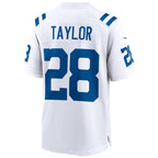 #28 Jonathan Taylor IN.Colts White Player Game Stitched Football Jerseys