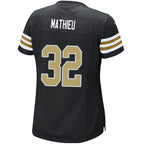 #32 Tyrann Mathieu Player NO.Saints Black Stitched Game Football Jerseys
