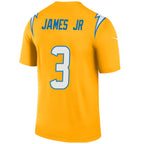 #3 Derwin James JR Player LA.Chargers Gold Game Football Jerseys