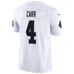 #4 Derek Carr Player LV.Raiders White vapor Limited Football Jerseys