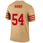 #54 Fred Warner Player SF.49ers Gold Legend Limited Football Jerseys