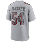 #54 Fred Warner Player SF.49ers Gray Game Football Jerseys