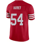 #54 Fred Warner Player SF.49ers Scarlet Vapor F.U.S.E. Limited Football Jerseys