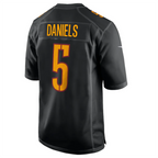 #5 Jayden Daniels Player W.Commanders Carbon Black Fashion Football Jerseys