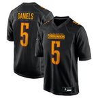 #5 Jayden Daniels Player W.Commanders Carbon Black Fashion Football Jerseys