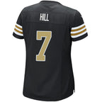 #7 Taysom Hill Player NO.Saints Black Alternate Game Football Jerseys