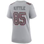 #85 George Kittler Player  SF.49ers Gray Game Football Jerseys