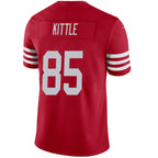 #85 George Kittler Player SF.49ers Scarlet Vapor F.U.S.E. Limited Football Jerseys