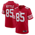 #85 George Kittle Player Scarlet SF.49ers Player Game Football Jerseys
