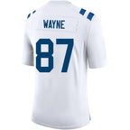 #87 Reggie Wayne Player IN.Colts White Game Football Jerseys