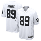 #89 Brock Bowers Player LV.Raiders White Game Football Jerseys