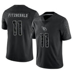 A.Cardinals #11 Larry Fitzgerald Player Black RFLCTV Limited Football Jerseys