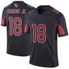 A.Cardinals #18 Marvin Harrison Jr. Player Black Vapor Limited Elite Football Jerseys