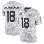A.Cardinals #18 Marvin Harrison Jr. Player Camo Salute to Service Limited Stitched Football Jerseys