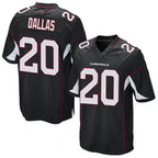 A.Cardinals #20 DeeJay Dallas Player Black Game Football Jerseys