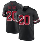 A.Cardinals #20 DeeJay Dallas Player Black Home Game Football Jerseys