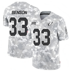 A.Cardinals #33 Trey Benson Player Camo Salute to Limited Football Jerseys