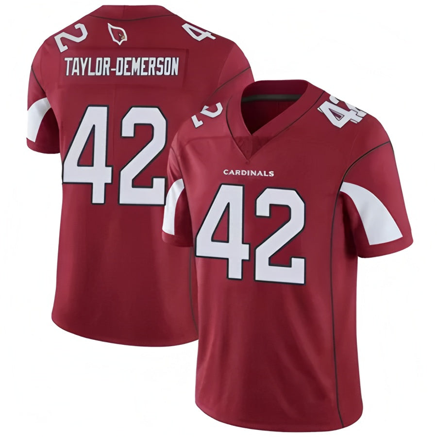 A.Cardinals #42 Dadrion Taylor-Demerson Player Red Limited Football Jerseys