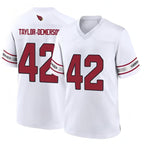 A.Cardinals #42 Dadrion Taylor-Demerson Player White Limited Football Jerseys