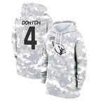 A.Cardinals #4 Greg Dortch Player Arctic Camo Salute to Service Hoodies Football Jerseys