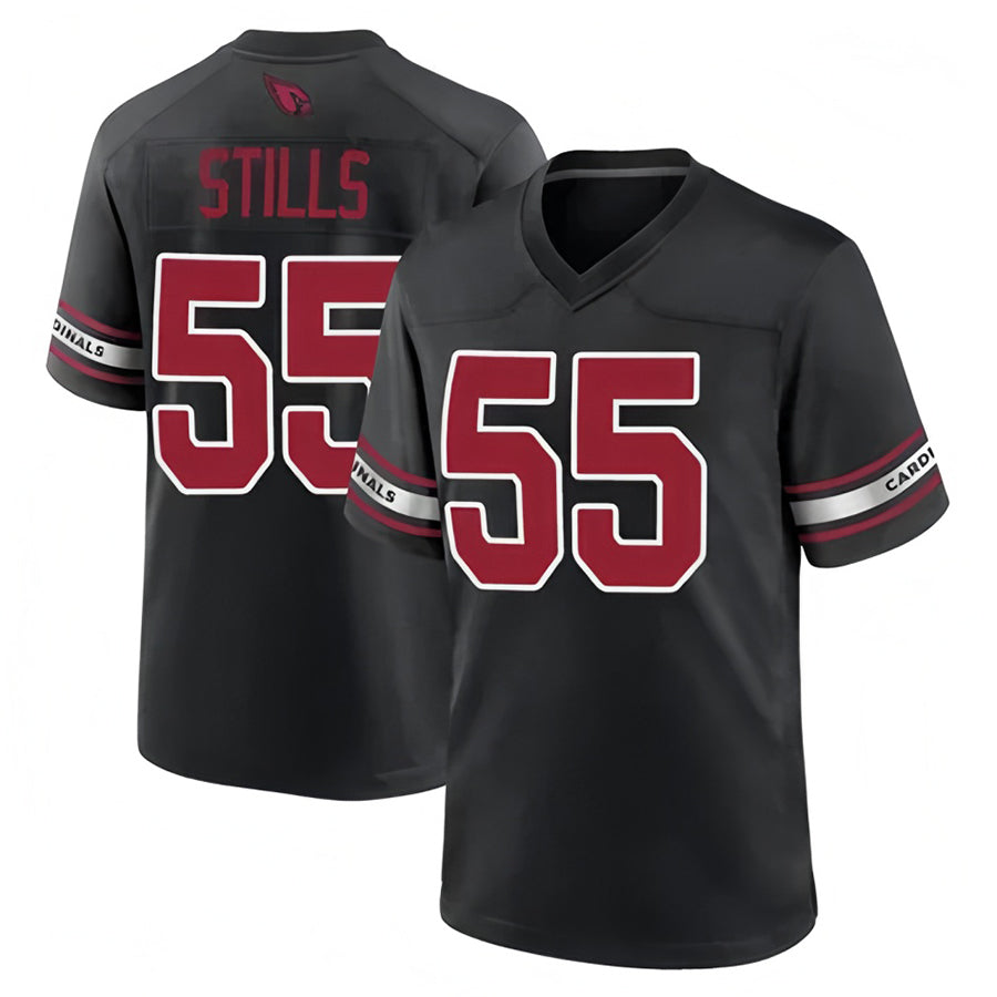 A.Cardinals #55 Dante Stills Player Black Home Game Football Jerseys