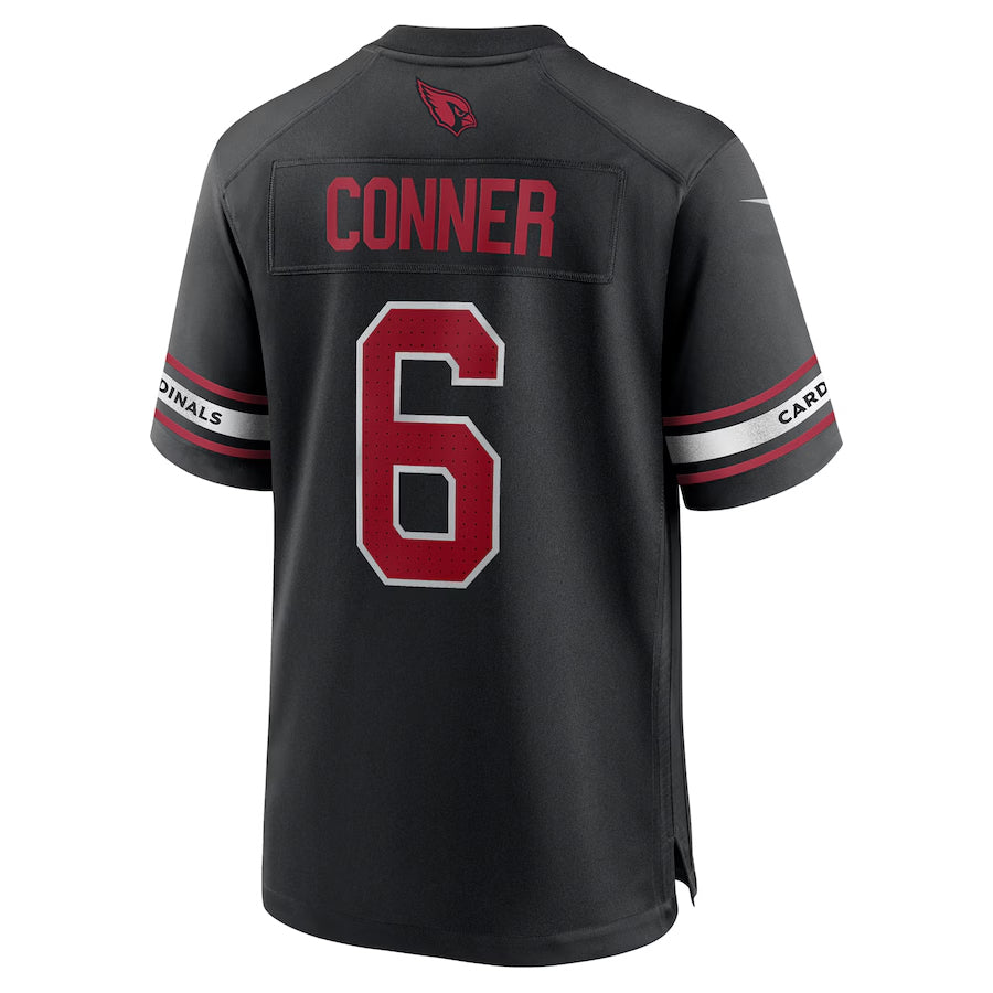 A.Cardinals #6 James Conner Player Black Alternate Game Football Jerseys