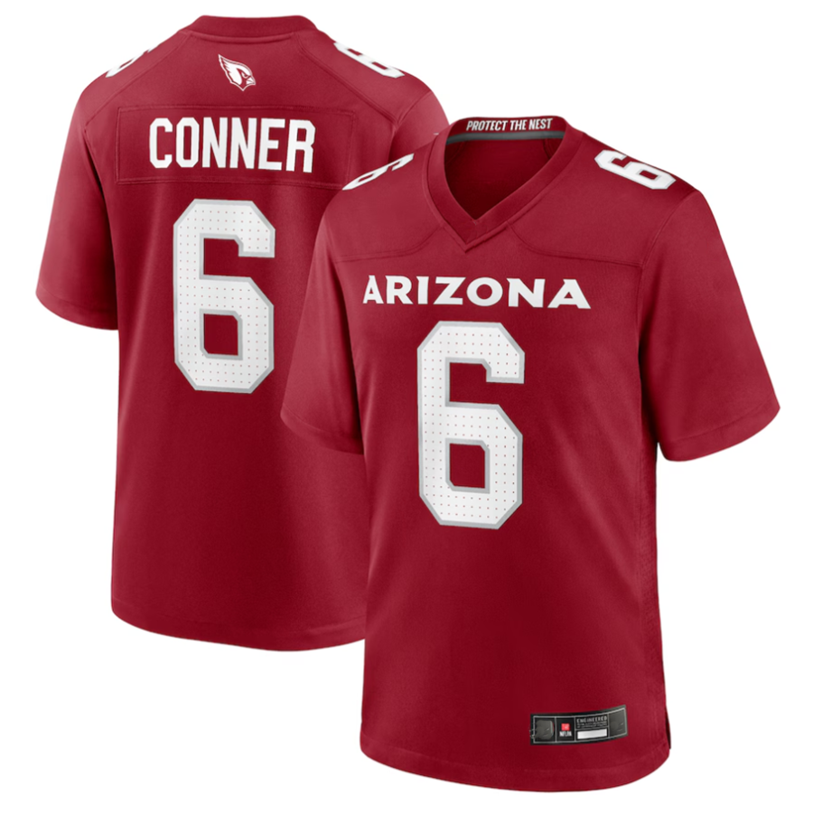 A.Cardinals #6 James Conner Player Cardinal Home Game Football Jerseys