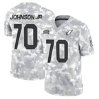 A.Cardinals #70 Paris Johnson Jr. Player Camo Salute to Service Limited Stitched Football Jerseys