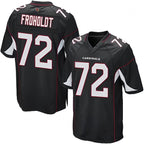 A.Cardinals #72 Hjalte Froholdt Player Black Alternate Game Football Jerseys