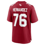 A.Cardinals #76 Will Hernandez Player Cardinal Home Game Football Jerseys