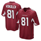 A.Cardinals #81 Travis Vokolek Player Cardinal Game Football Jerseys