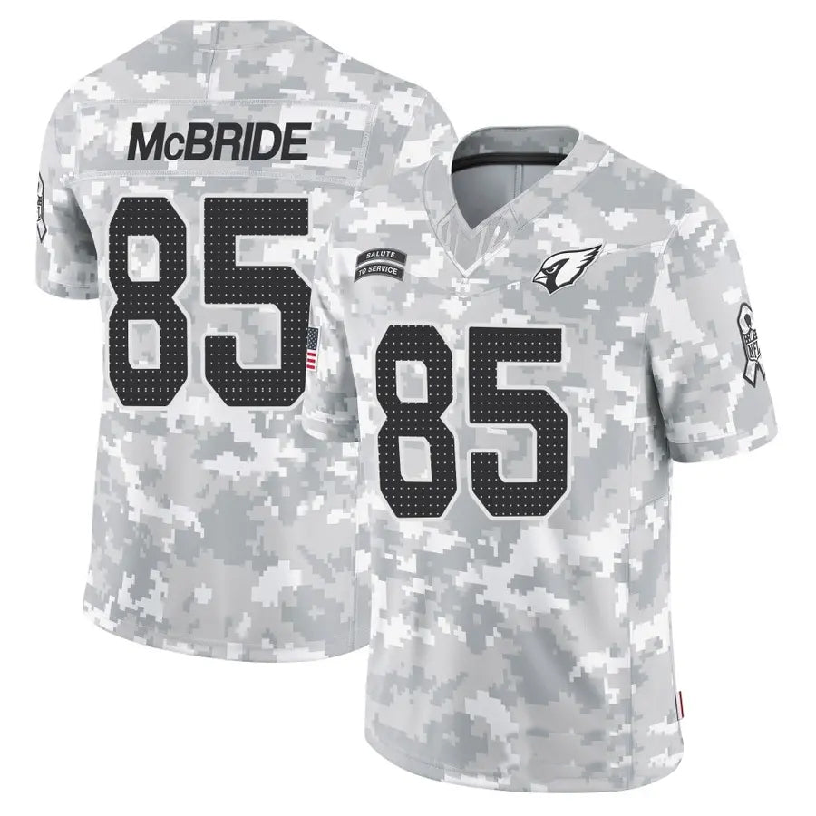 A.Cardinals #85 Trey McBride Player Camo Salute to Service Limited Stitched Football Jerseys