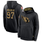A.Cardinals #97 Walter Nolen Player Black Salute to Service Limited Hoodies Football Jerseys