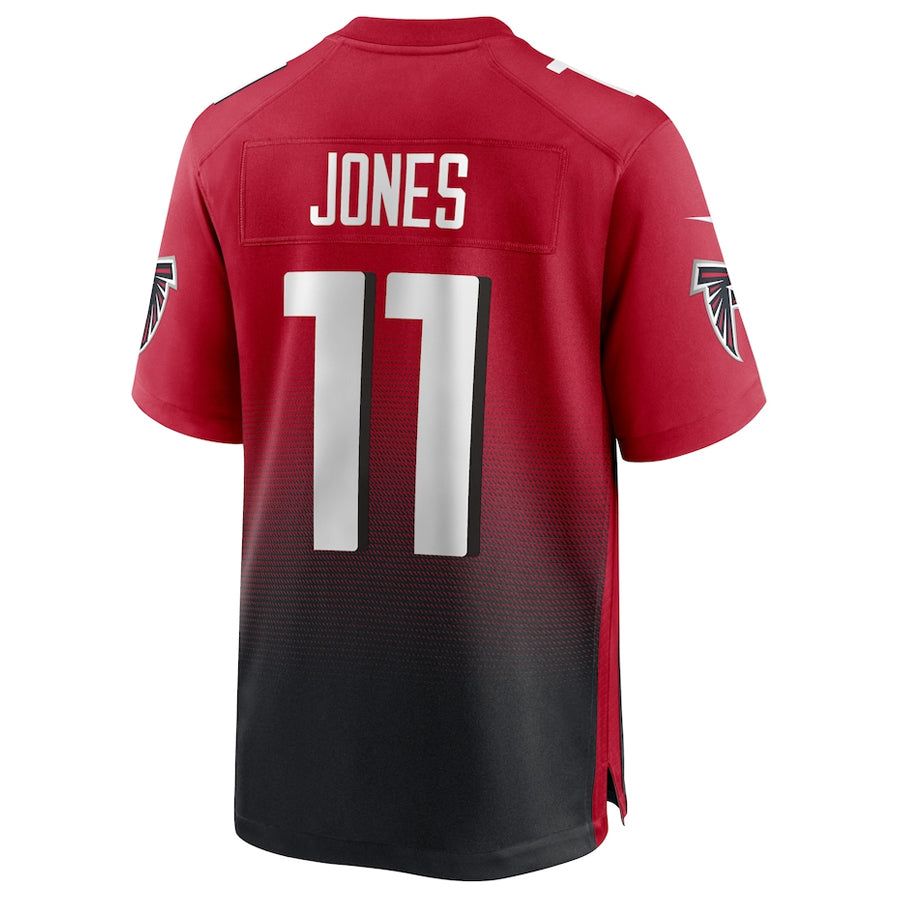 A.Falcons #11 Jalon Walker Player Red Home Game Football Jerseys