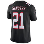 A.Falcons #21 Deion Sanders Player Black Limited Game Football Jerseys