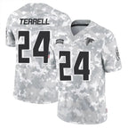 A.Falcons #24 A.J. Terrell Jr. Player Arctic Camo Salute to Service Limited Football Jerseys