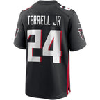 A.Falcons #24 A.J. Terrell Jr. Player Black Home Game Football Jerseys