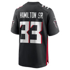 A.Falcons #33 Antonio Hamilton Sr. Player Black Game Home Football Jerseys