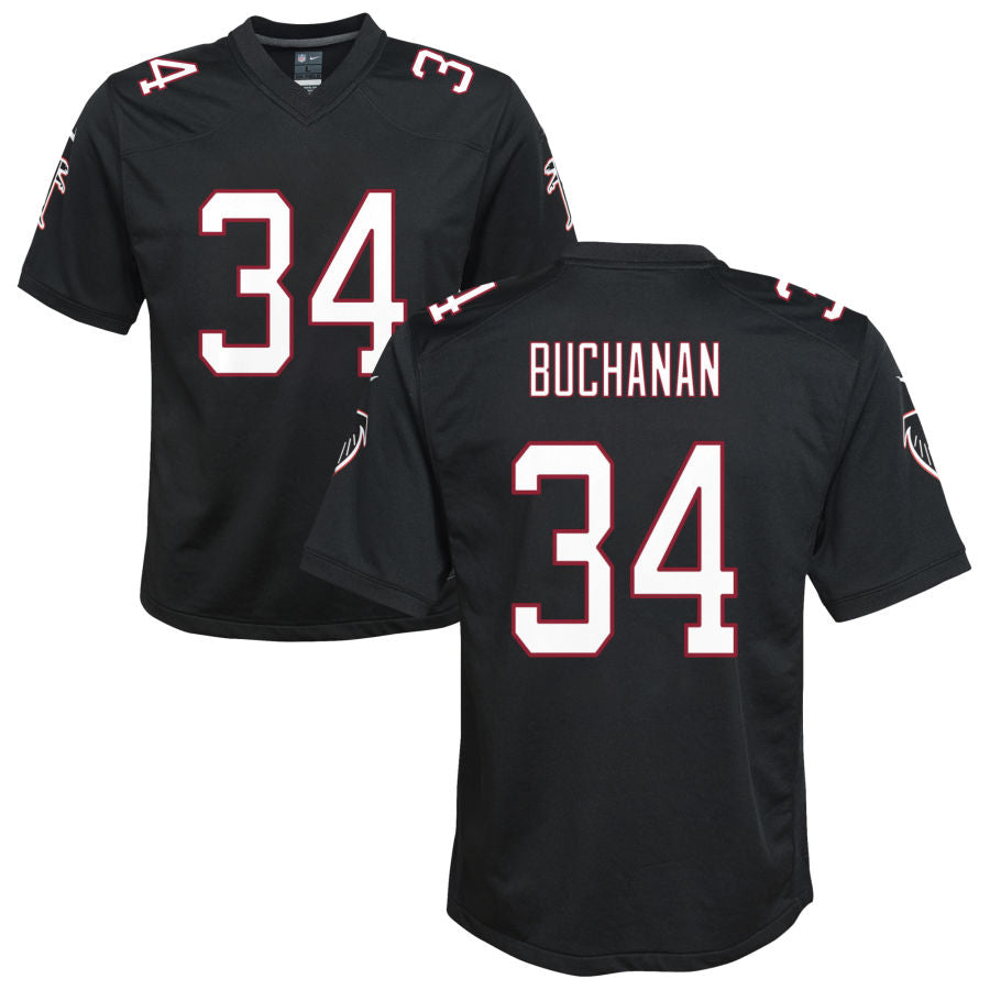 A.Falcons #34 Ray Buchanan Player White Throwback Game Football Jerseys