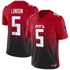 A.Falcons #5 Drake London Player Red Vapor F.U.S.E. Limited Football Jerseys