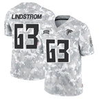 A.Falcons #63 Chris Lindstrom Player Arctic Camo Salute to Service Limited Football Jerseys
