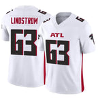 A.Falcons #63 Chris Lindstrom Player White Vapor F.U.S.E. Limited Elite Football Jerseys