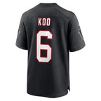 A.Falcons #6 Younghoe Koo Player Black Limited Home Game Football Jerseys