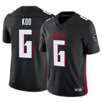 A.Falcons #6 Younghoe Koo Player Black Vapor F.U.S.E. Limited Elite Football Jerseys