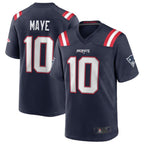 #10 Drake Maye Player NE.Patriots Navy Game Football Jerseys